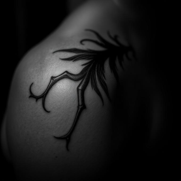 Tatuagem em preto e cinza realizada por parceiro TATUAME #1