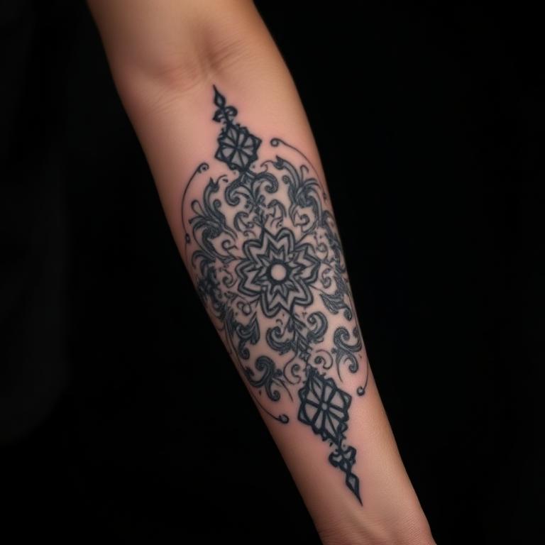 Tatuagem em preto e cinza realizada por parceiro TATUAME #2